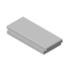 Šamotová deska zadní, spodní KV DYNAMIC WB 2G 66.50.01 (P) 